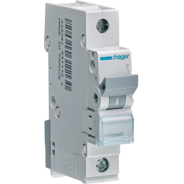 Hager Leitungsschutzschalter 1pol. C-63A, 6kA MCN163